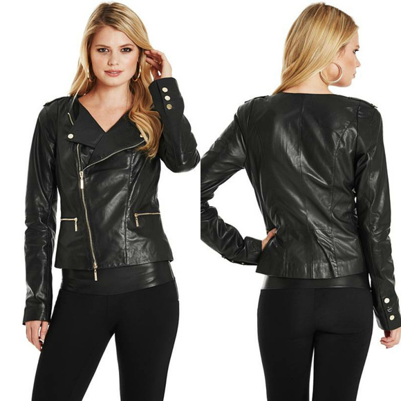 Guess by Marciano Jackets & Blazers - Guess Marciano Leather Jacket Size M Women's Moto